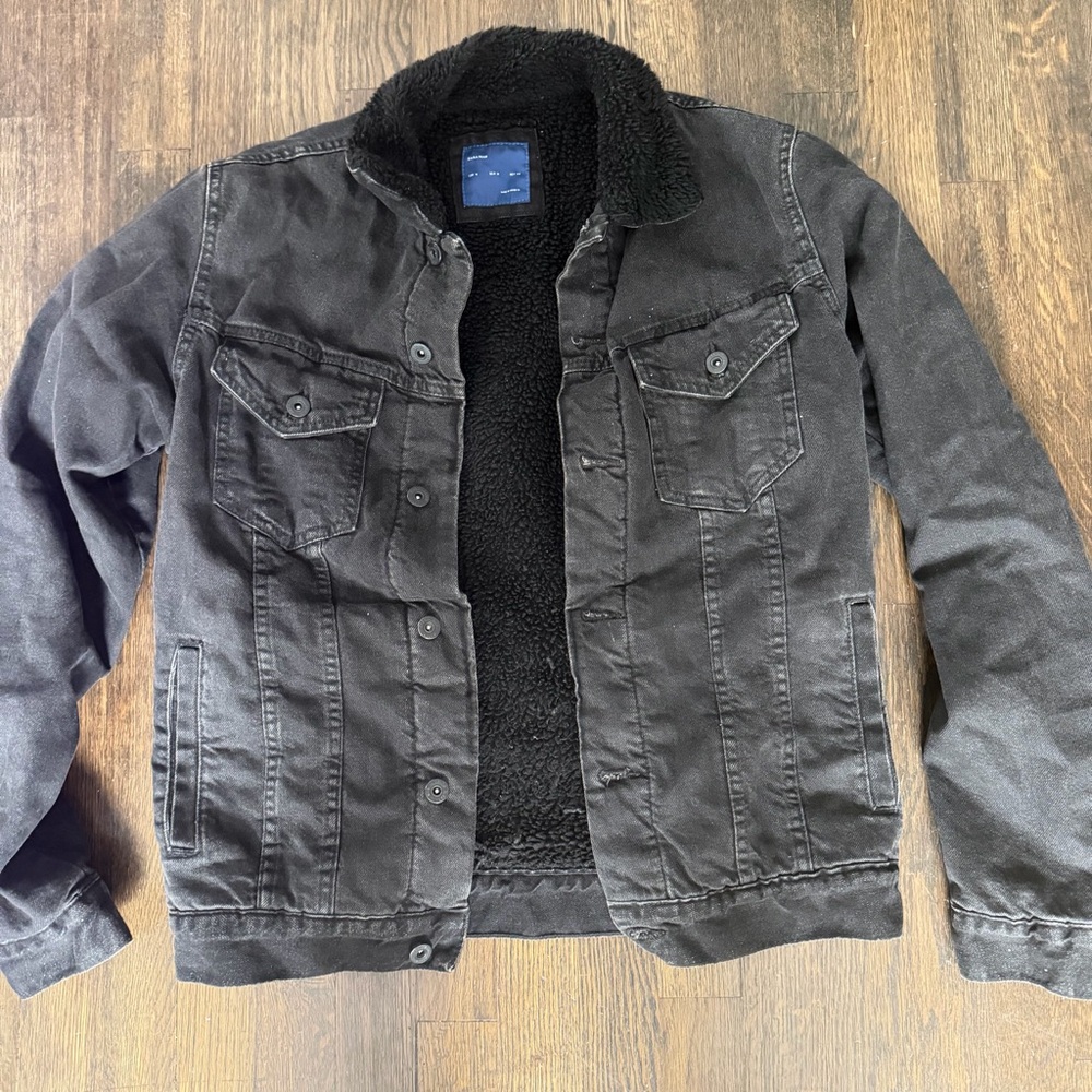 Zara Black Fleece-Lined Jacket